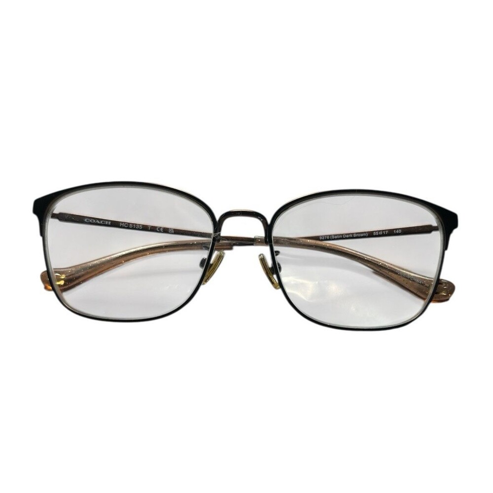 Coach Eyeglasses HC 5135 9276 Satin Dark Brown Metal 55[]17 140 FRAME ONLY